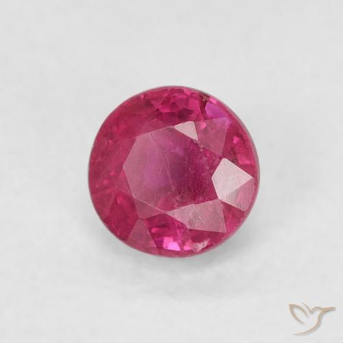 Rubis Rouge Rosâtre naturelle Tour, 0.31 ct, SI-I1