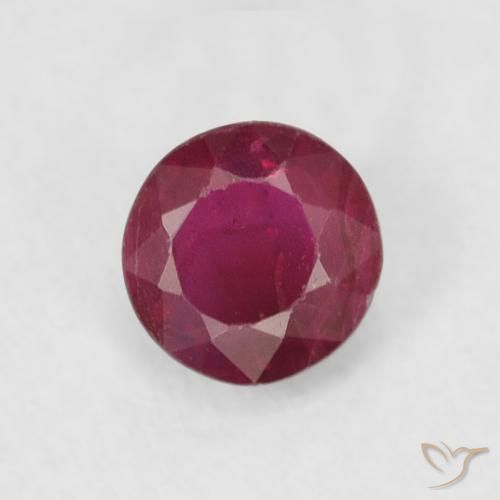 0.31ct Naturel Vin rouge profond Rubis, Tour, SI-I1