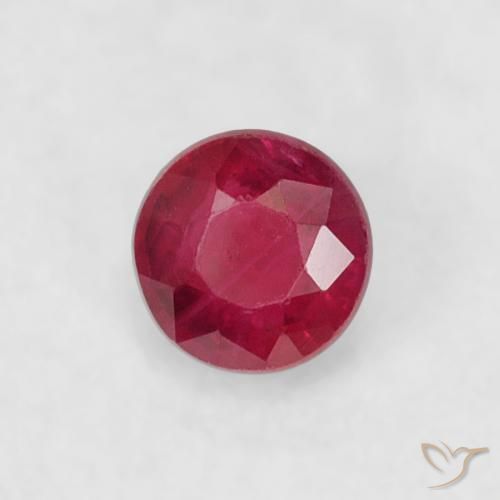 0.22ct Naturel Rouge foncé Rubis, Tour, VS