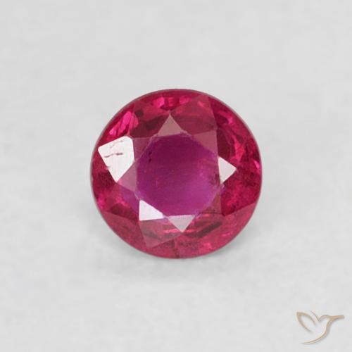 0.19ct Naturel Rouge Rosâtre Rubis, Tour, VS