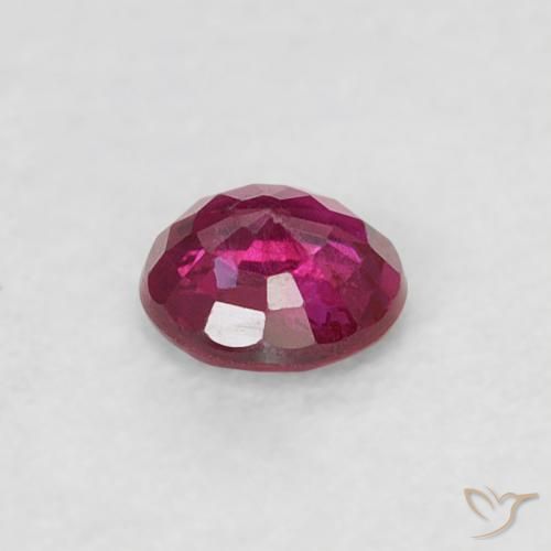 Rubis Rouge Rosâtre naturelle Tour, 0.19 ct, VS