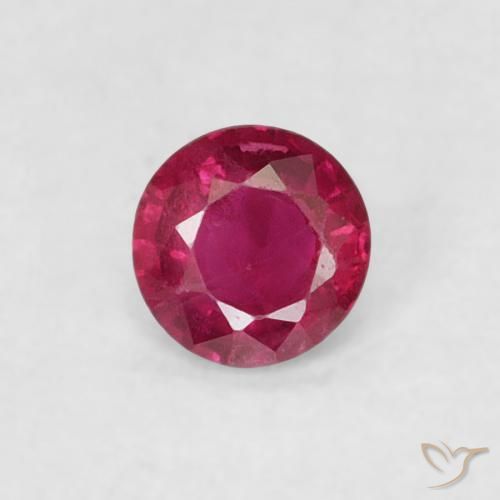 0.16ct Naturel Rouge Rosâtre Rubis, Tour, VS