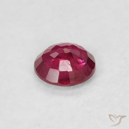 Rubis Rouge Rosâtre naturelle Tour, 0.16 ct, VS