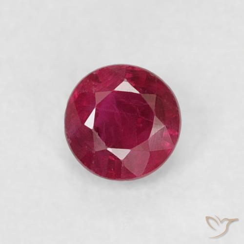 0.20ct Naturel Medium Dark-Red Rubis, Tour, VS