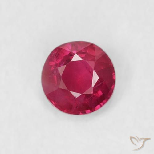 0.20ct Naturel Rouge confiture Rubis, Tour, VS