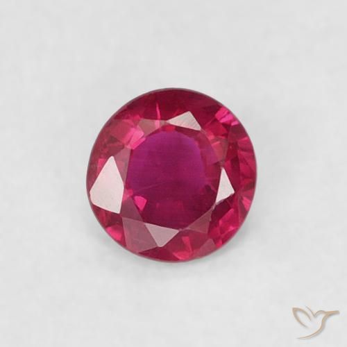 0.19ct Naturel Rouge Rosâtre Rubis, Tour, VS