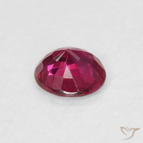 Rubis Rouge Rosâtre naturelle Tour, 0.19 ct, VS