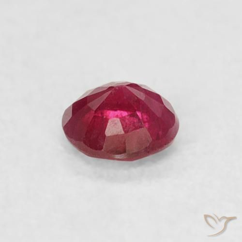 Rubis Rose rougeâtre profond naturelle Tour, 0.19 ct, VS