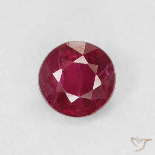 0.23ct Naturel Rouge foncé Rubis, Tour, VS