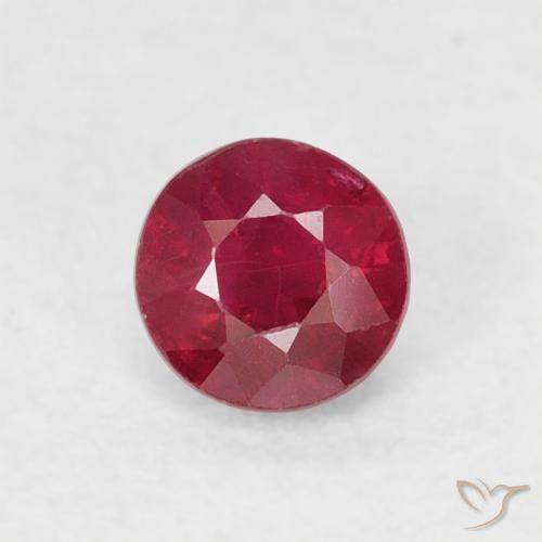 0.30ct Naturel Cramoisi profond Rubis, Tour, SI-I1