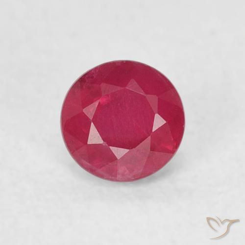 0.30ct Naturel Rose rougeâtre Rubis, Tour, SI-I1