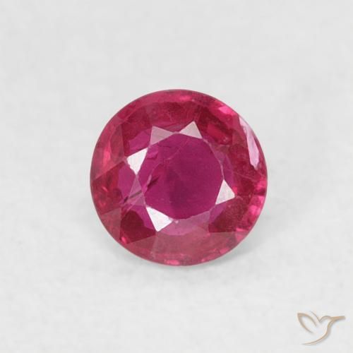0.22ct Naturel Medium Dark-Red Rubis, Tour, SI-I1