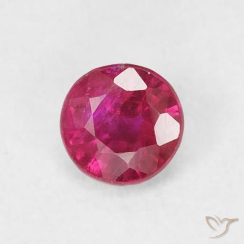0.28ct Naturel Rouge léger Rubis, Tour, SI-I1
