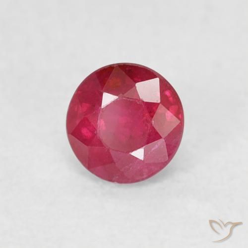 Rubis Cramoisi profond naturelle Tour, 0.33 ct, SI-I1