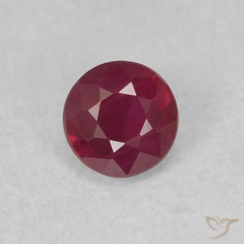 0.36ct Naturel Rouge foncé Rubis, Tour, SI