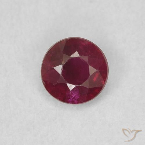 0.26ct Naturel Rouge foncé Rubis, Tour, SI