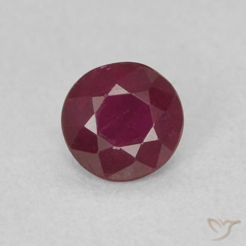 0.24ct Naturel Rouge moyen Rubis, Tour, SI