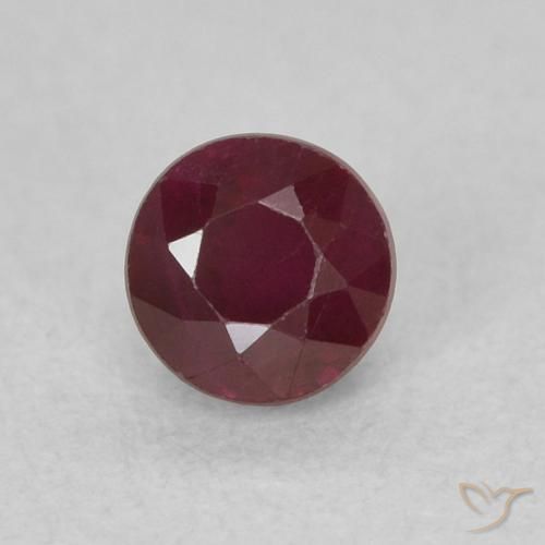 0.36ct Naturel Rouge foncé Rubis, Tour, SI