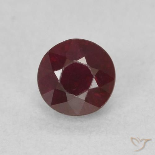 0.36ct Naturel Rouge foncé Rubis, Tour, SI