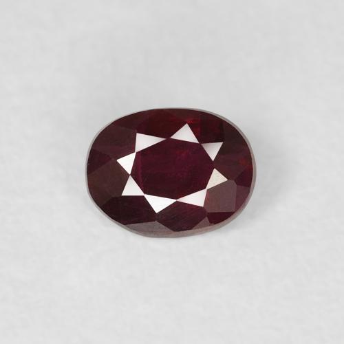 0.39ct Naturel Rouge foncé Rubis, ovale, VS