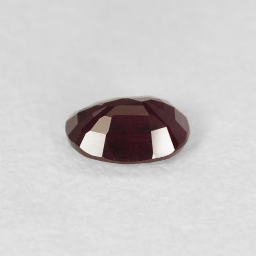 Rubis Rouge foncé naturelle ovale, 0.39 ct, VS