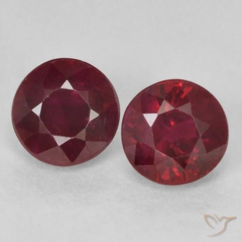 0.73ctw Naturel Rouge foncé Rubis, Tour, VS-SI