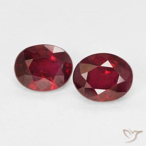 1.10ctw Naturel Rouge vif Rubis, ovale, VS-SI