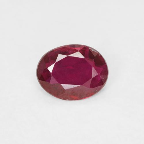 0.26ct Naturel Rouge foncé Rubis, ovale, VVS-VS