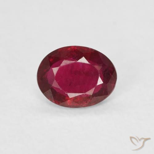 0.38ct Naturel Rouge foncé Rubis, ovale, VVS-VS