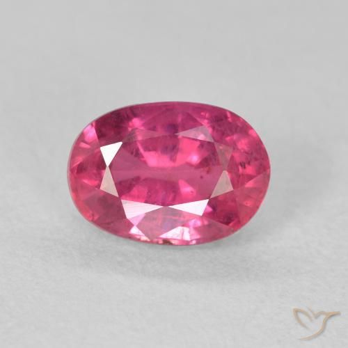 1.28ct Naturel Rouge Rosâtre Rubis, ovale, VS