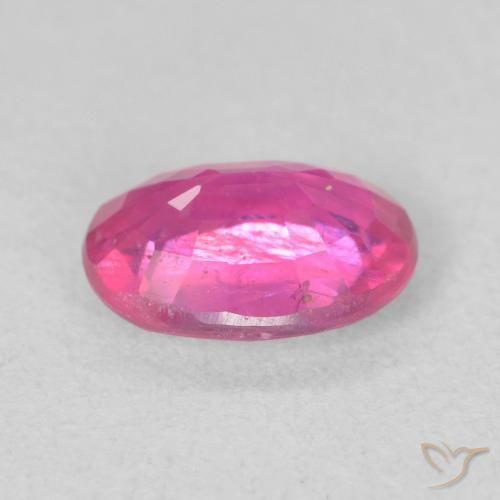 Rubis Rose vif naturelle ovale, 1.50 ct, VS