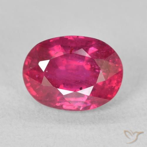 2.11ct Naturel Rouge léger Rubis, ovale, VS