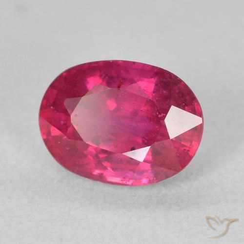 Rubis Rouge léger naturelle ovale, 2.11 ct, VS