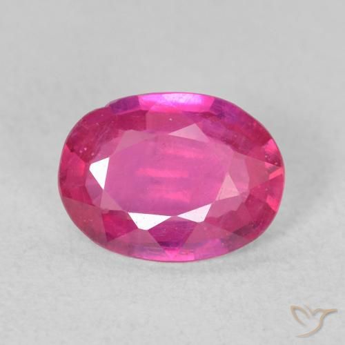 1.16ct Naturel Medium Dark-Pink Rubis, ovale, VS
