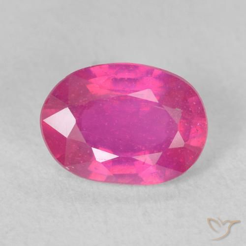 1.61ct Naturel Medium Dark-Pink Rubis, ovale, VS