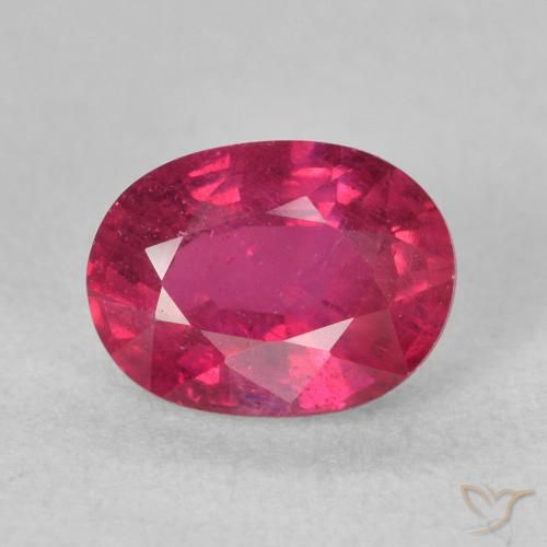 1.90ct Naturel Rouge léger Rubis, ovale, VS