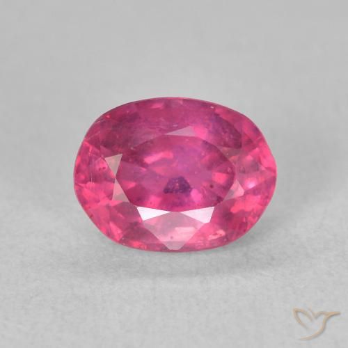 2.00ct Naturel Rose moyen Rubis, ovale, VS