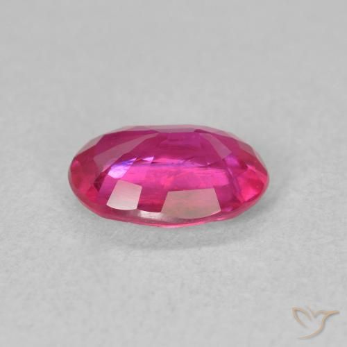 Rubis Medium Dark-Pink naturelle ovale, 1.43 ct, VS