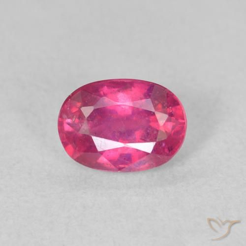 1.34ct Naturel Medium Dark-Pink Rubis, ovale, VS