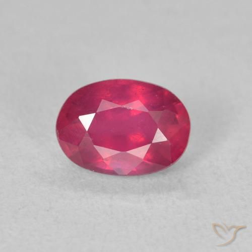1.34ct Naturel Rose rougeâtre Rubis, ovale, VS