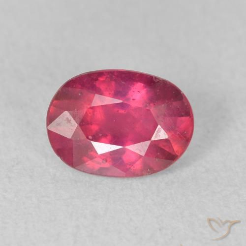1.08ct Naturel Rouge Rosâtre Rubis, ovale, VS