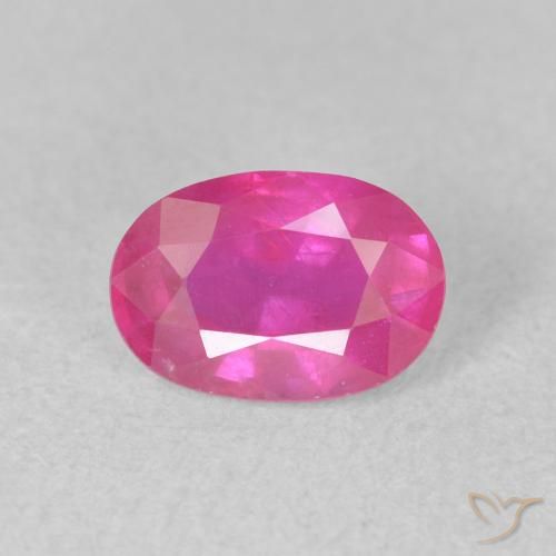 1.18ct Naturel Magenta profond Rubis, ovale, VS