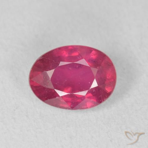 1.12ct Naturel Rose rougeâtre Rubis, ovale, VS