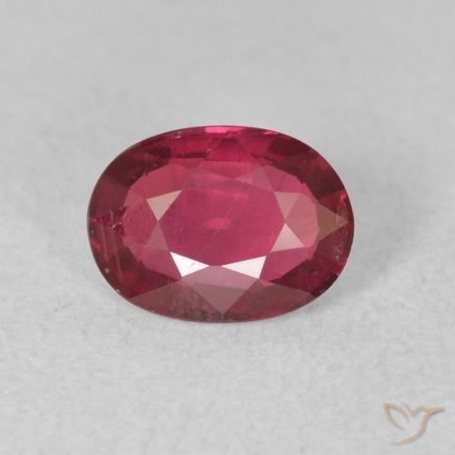 0.85ct Naturel Rouge confiture Rubis, ovale, VS
