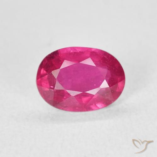 1.35ct Naturel Rouge léger Rubis, ovale, VS