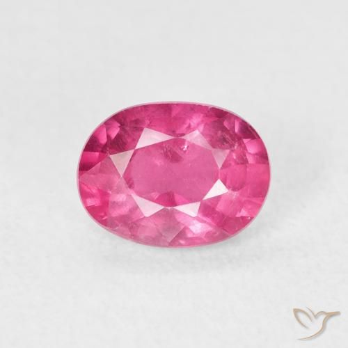 1.20ct Naturel Rose vif Rubis, ovale, VS