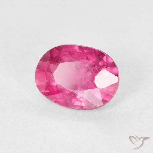 Rubis Rose vif naturelle ovale, 1.20 ct, VS