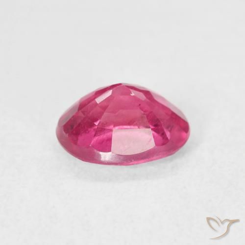 Rubis Rose vif naturelle ovale, 1.20 ct, VS