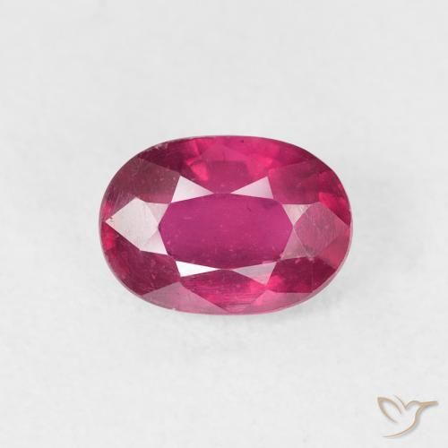 1.32ct Naturel Rouge Rosâtre Rubis, ovale, VS