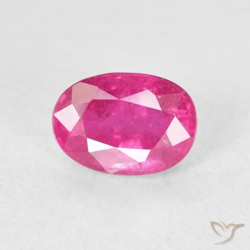 1.42ct Naturel Magenta profond Rubis, ovale, VS
